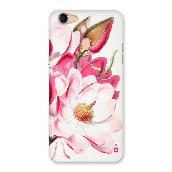 Pink Beautiful Flower Back Case for Oppo F5 Youth